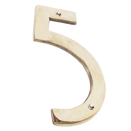 

10cm Nomor Papan Alamat Sekolah Kantor Dinas Art Deco Kuningan - No.5