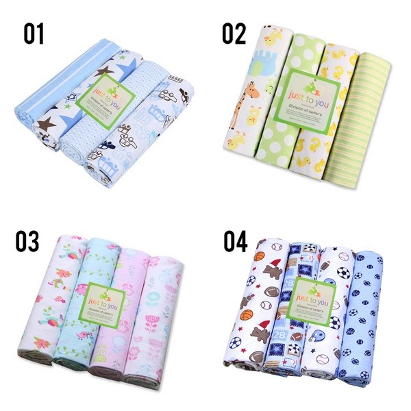 Premium Bedong Selimut Bayi isi 4pc 75cm M191