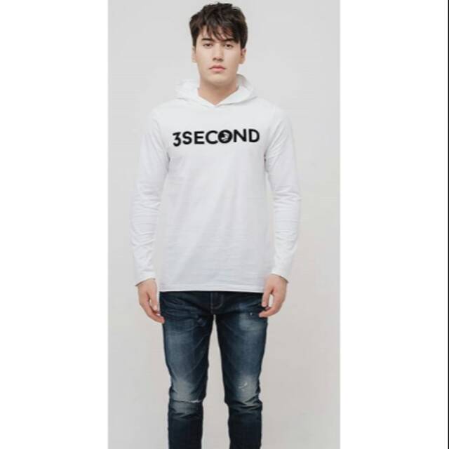 Kaos pria lengan panjang 3second ORIGINAL