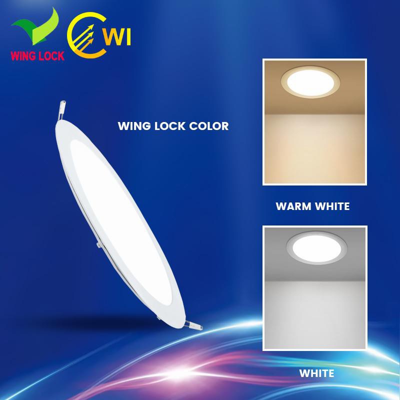 Downlight IB Bulat LED Panel 6W 9W 12W 18W Wing Lock/Lampu InBow WL