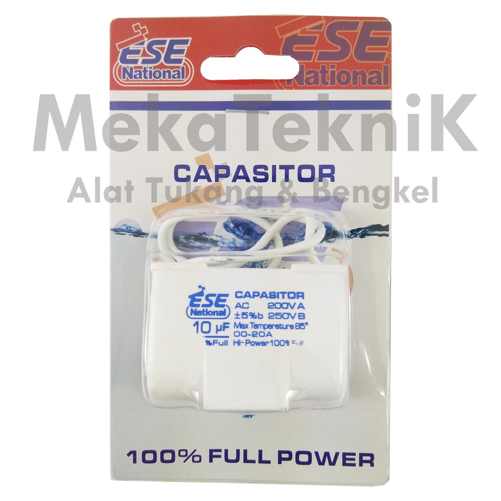 KAPASITOR PETAK ESE NATIONAL 10UF / CAPASITOR PETAK POMPA AIR SHIMIZU