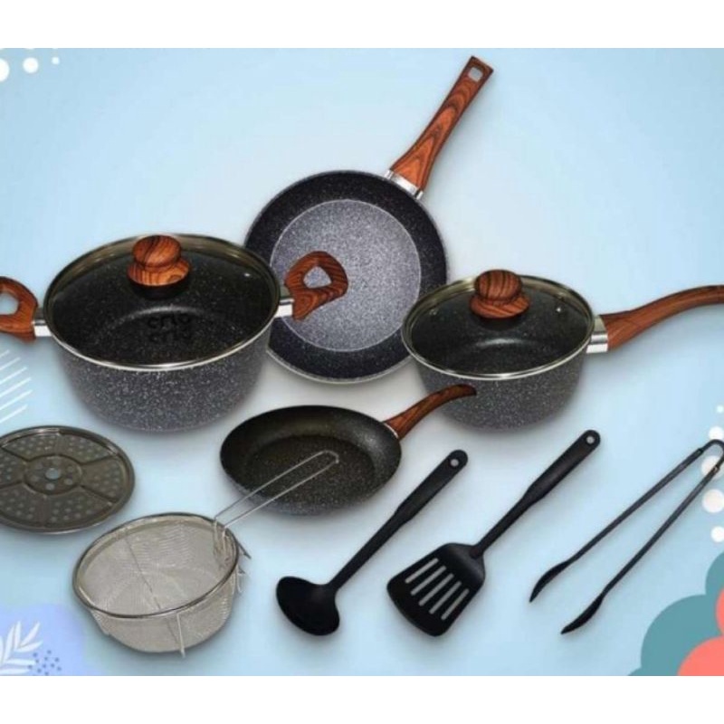 Boboko Royal Stone Granite Cookware Set