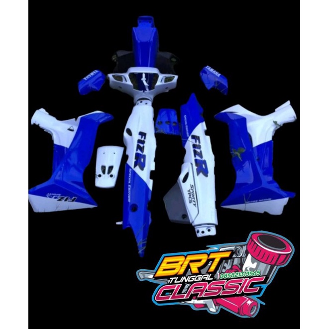 body full set fiz r malboro biru putih bodi  halus body halus full set fiz r