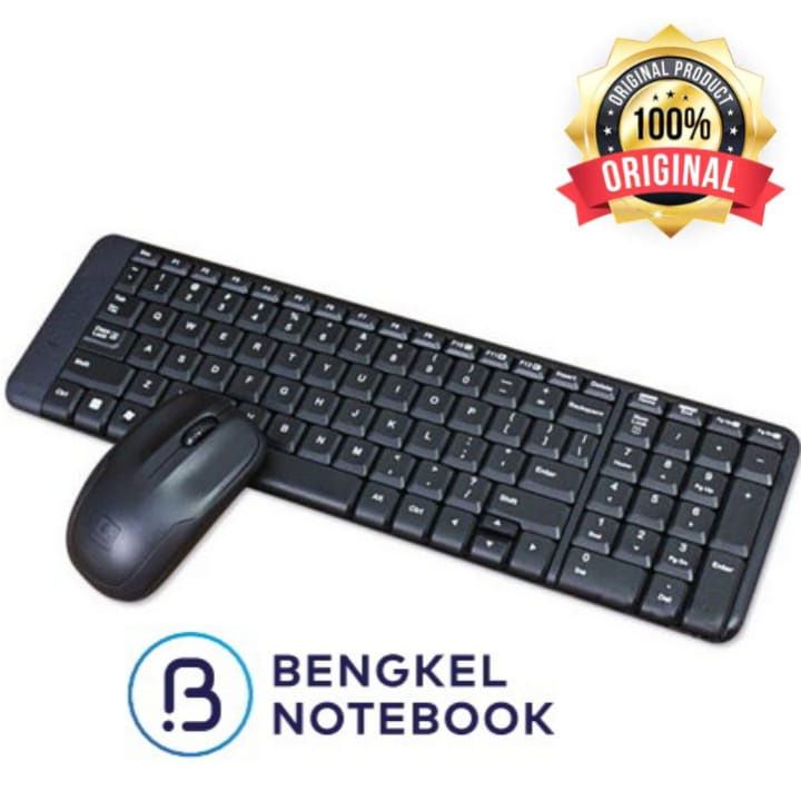 Keyboard PC Logitech + Mouse MK220 Wireless Black