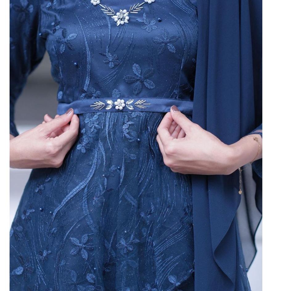Terlaris.. Set Kebaya Couple Kebaya Alyra Warna Navy Kebaya Wisuda Lamaran Kekinian Terbaru Modern