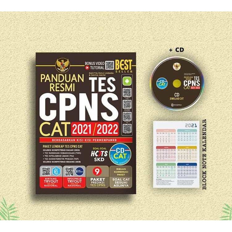 Panduan Resmi Tes Cpns Cat 2021 2022 Bonus Cd Shopee Indonesia