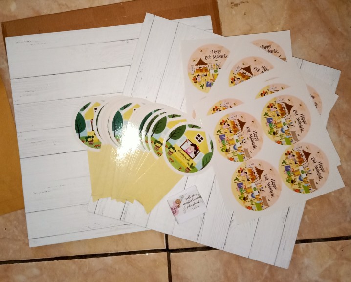 (tkh004) Tatakan Hardboard Kue Exclusive Motif 004 Kayu Putih