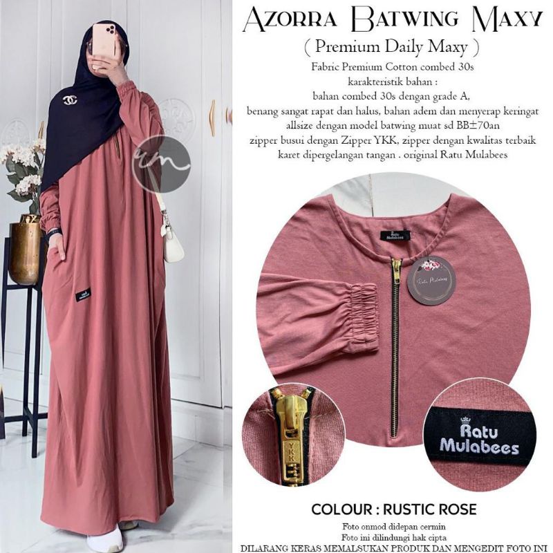 gamis - azorra batwing maxy ori ratu mulabees