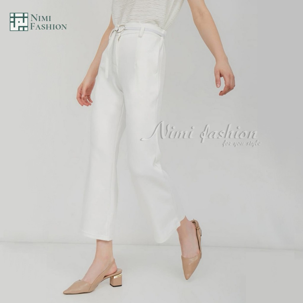 NIMI - Venya Pants Celana Cutbray Scuba Premium HigtWaist Cutbray Palazzo Office Pants