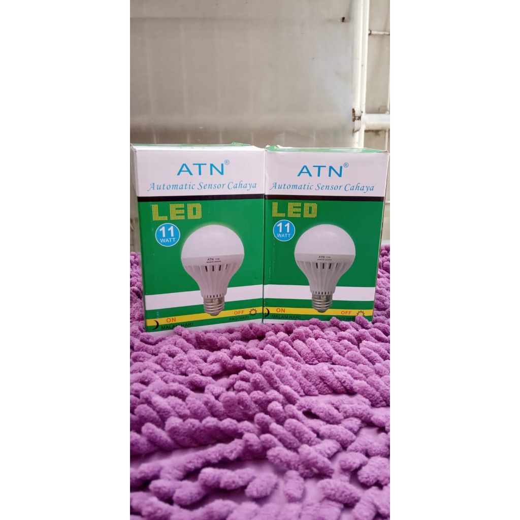 Lampu LED 11w Sensor Cahaya ATN Otomatis Nyala Mati