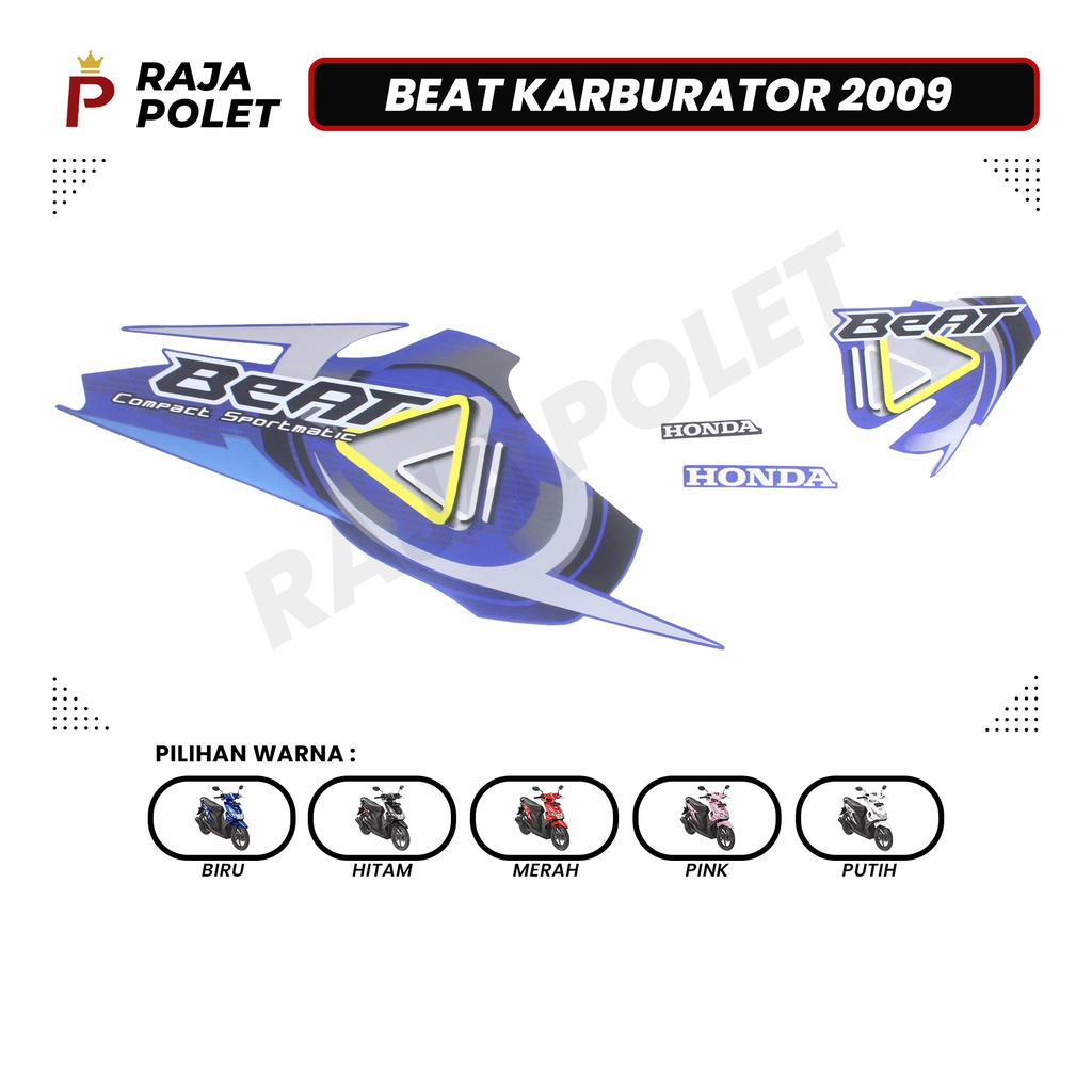 STRIPING STIKER MOTOR BEAT Striping motor beat 2009 ORI stiker motor beat 2009 ORI KARBURATOR 2009 (