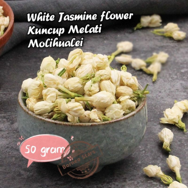 

Kuncup Melati 50 gram/white jasmine 茉莉花蕾