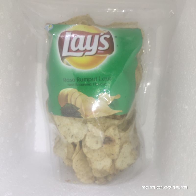 

Lays rumput laut 200gr indofood lays repack kiloan berkualitas
