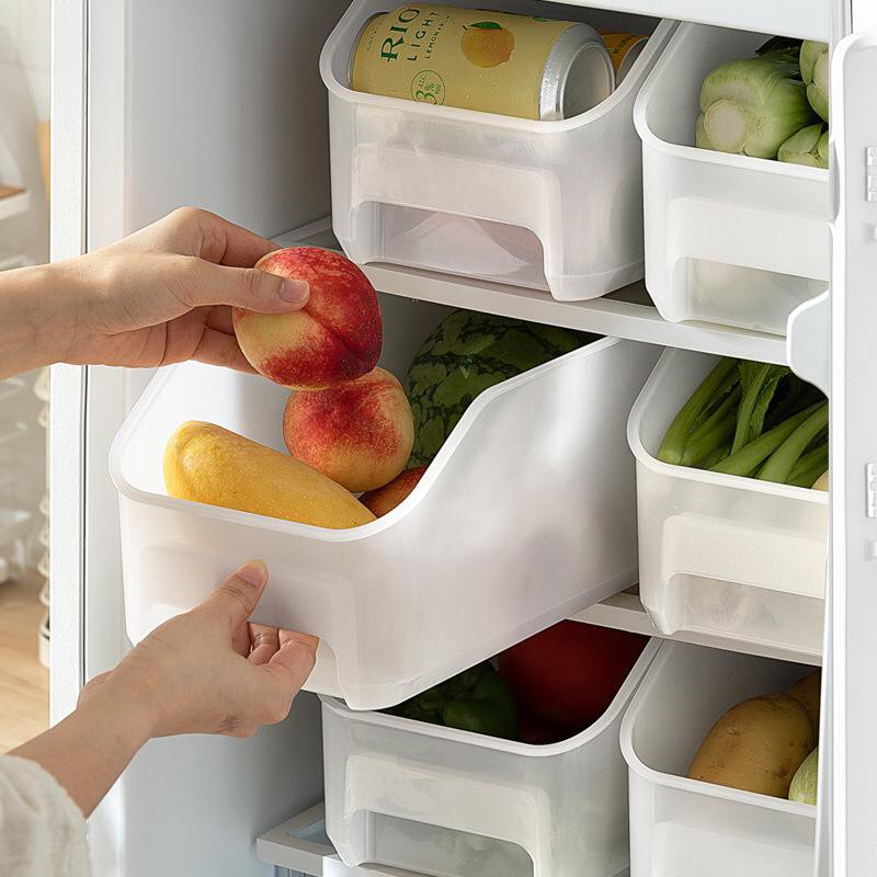 Frosted Storage Cabinet Shelf Organiser