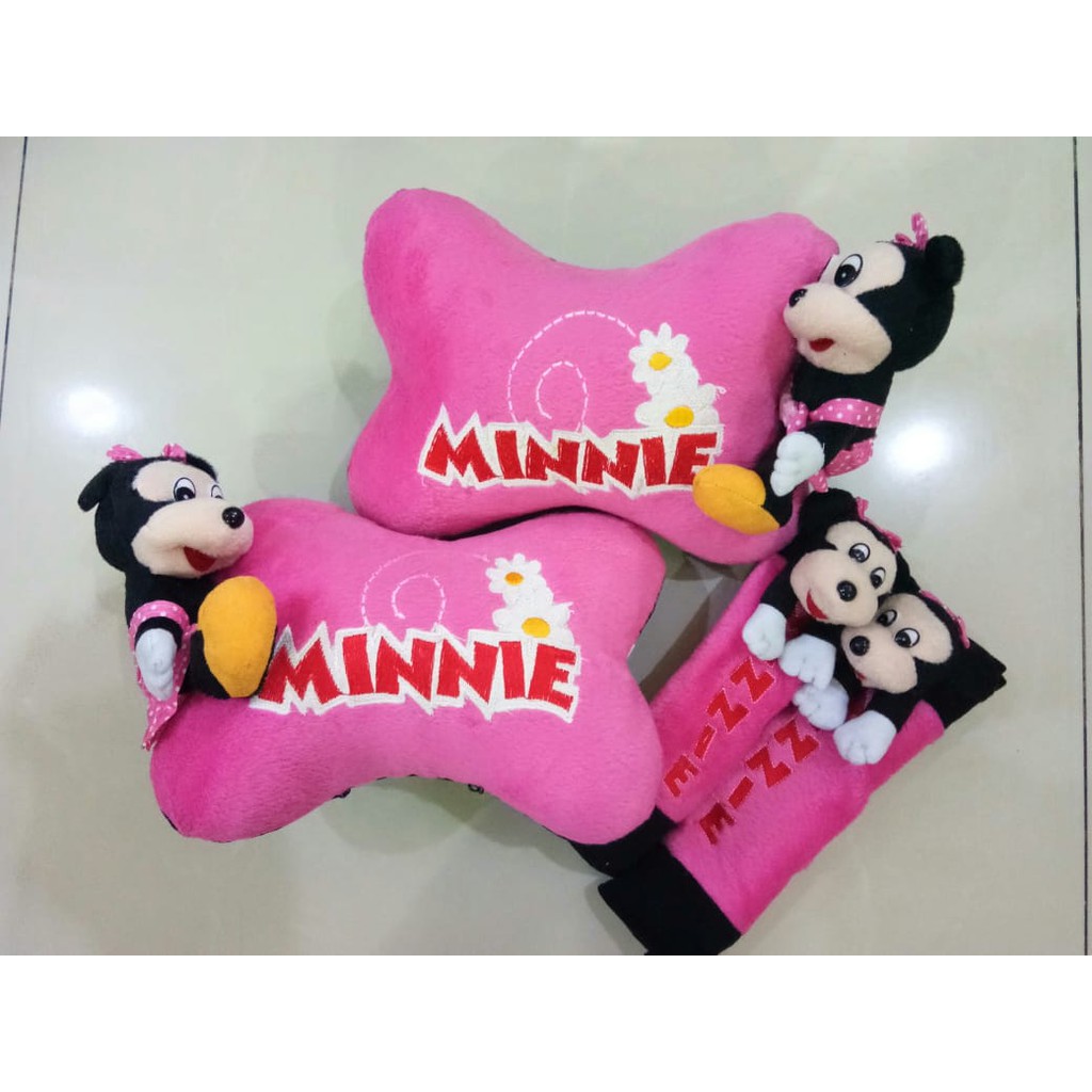 Bantal Mobil Eksklusive 2 in 1 Boneka Minnie