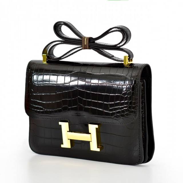 Hirmis Constance Croco Bag With Box 101 RT