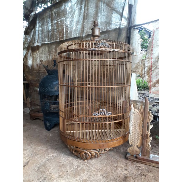 sangkar murai batu ukir karawang