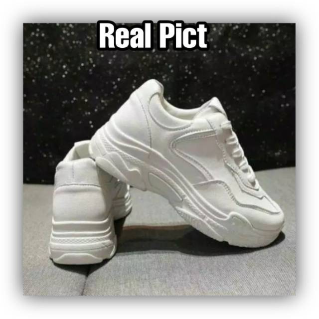 SEPATU WANITA  PUTIH POLOS GAYA KOREA TERBARU BAHAN KANVAS PREMIUM TERMURAH | SNEAKERS PUTIH POLOS