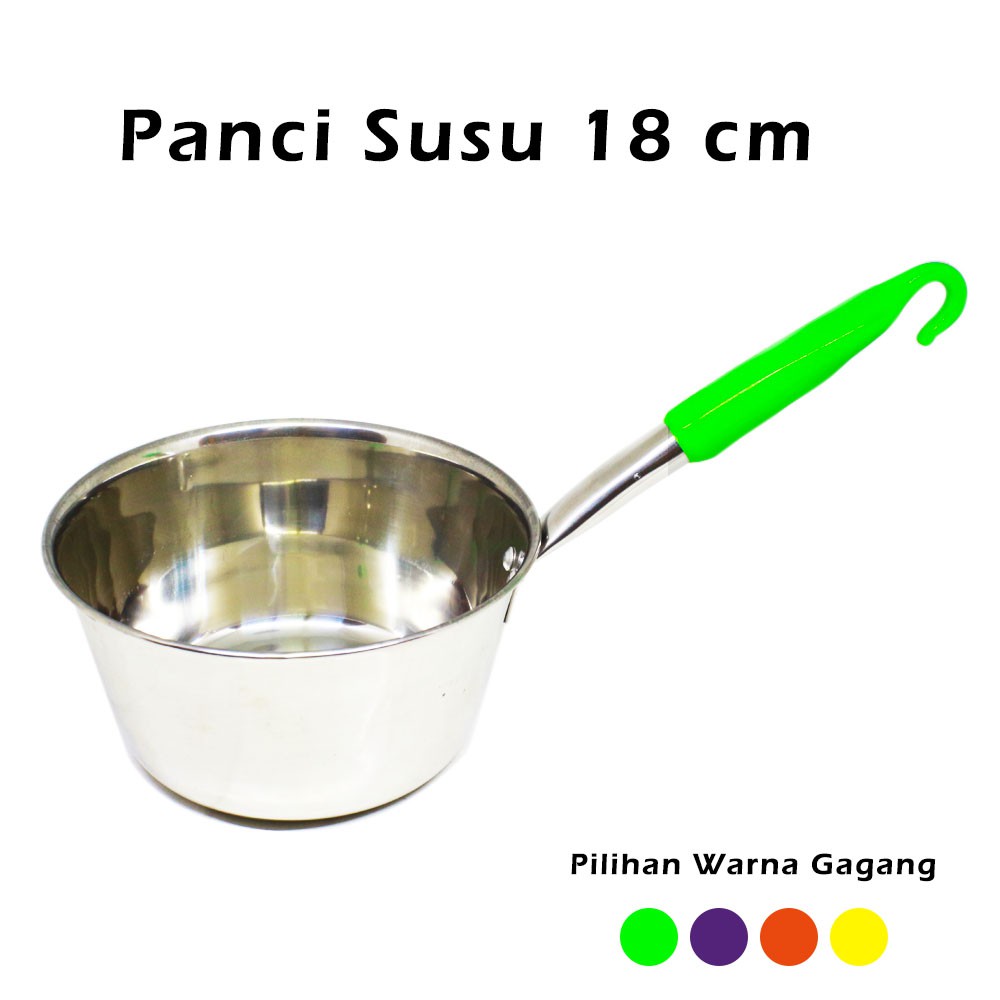 Panci Rebus Air / Mie 18 Stainless Panci Gagang Warna