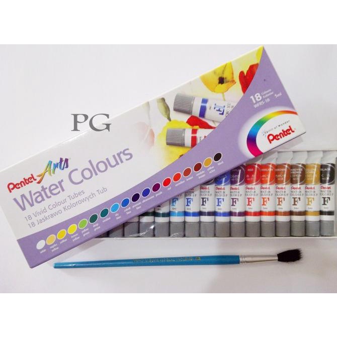 

[COD] PENTEL ARTS WATER COLOURS 12 / PENTEL CAT AIR 12 WARNA (LUSINAN) OBRAL Kode 544