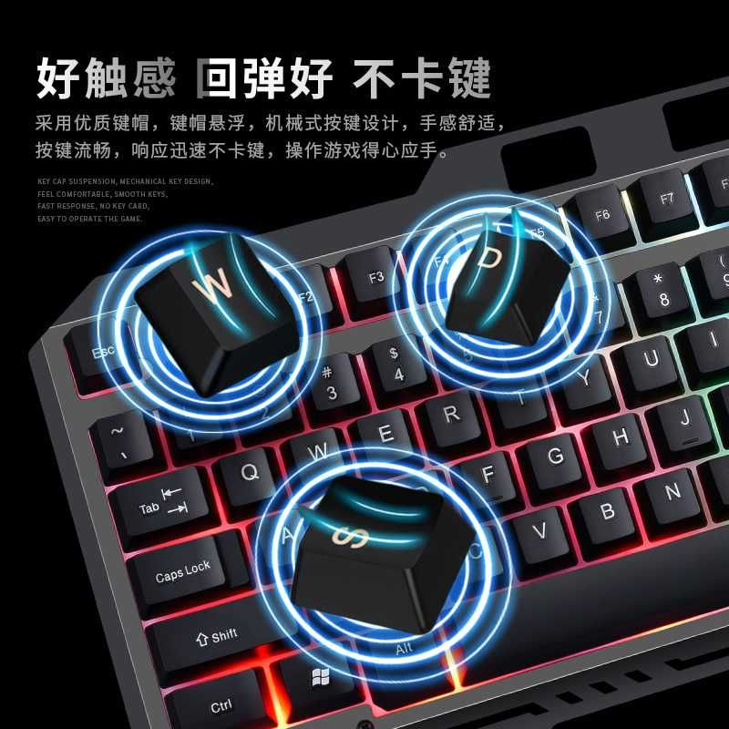 [ PROMO TERMURAH ] LDKAI Gaming Keyboard Gaming LED with Mouse