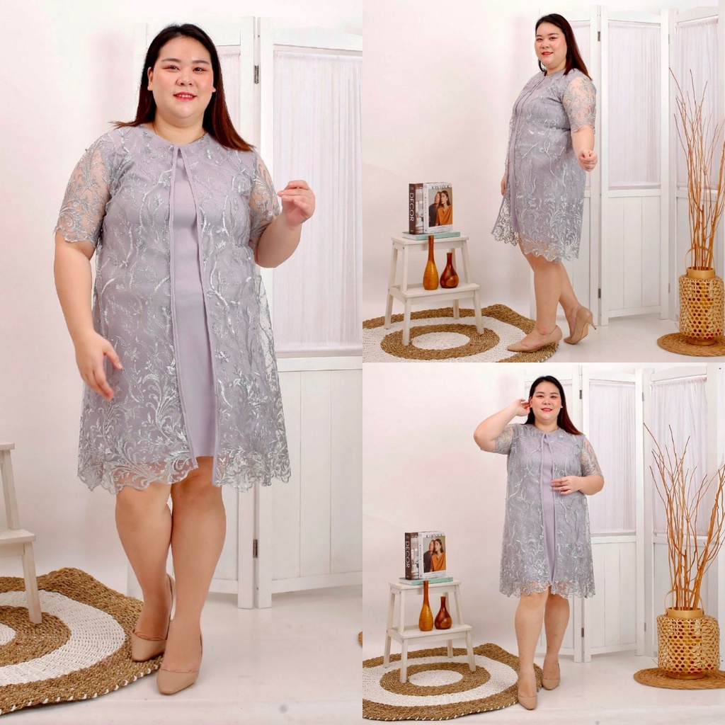 Dress XXL Daisy JUMBO BIGSIZE Tile Bordir Brukat Glitter Mutiara Tule Brokat Tulle Tille Mewah / DRESS PESTA / DRES TULLE JUMBO / DRESS BIG SIZE XL XXXL