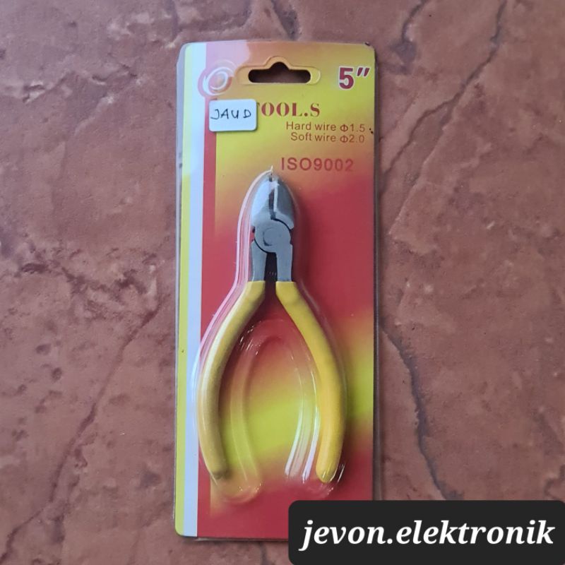 Tang Potong Jepit Tools Kawat Kabel 5&quot; inch Hard Soft Wire