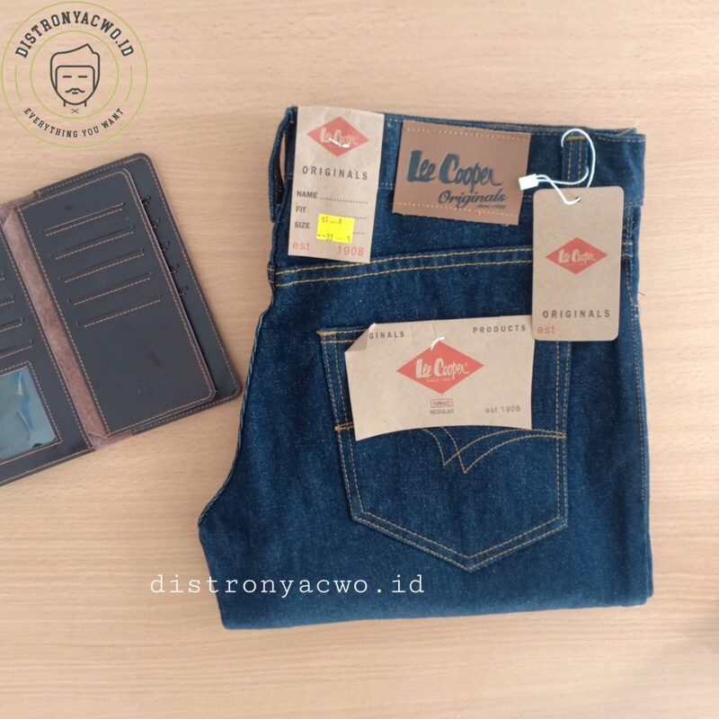 Celana Panjang Jeans Lee Cooper Pria Cowok Laki-laki Distro Standart Regular