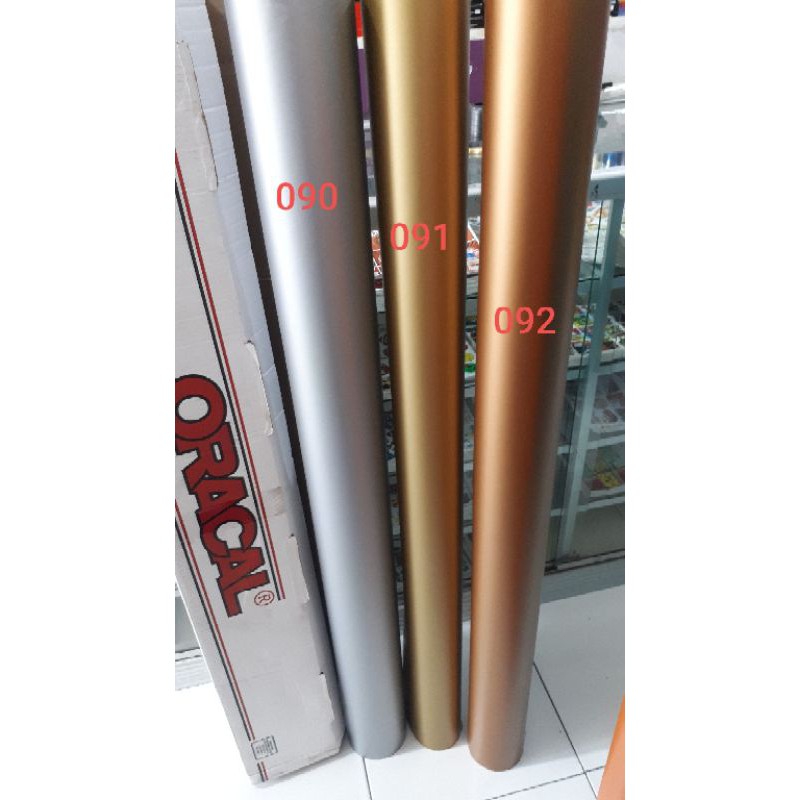 skotlet oracal skotlet warping motor mobil warna silver,gold,coper doff 120cm x 100cm