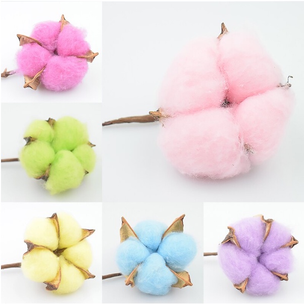 Bunga Kapas Cotton Flower Artificial Ecer Per Tangkai KB15