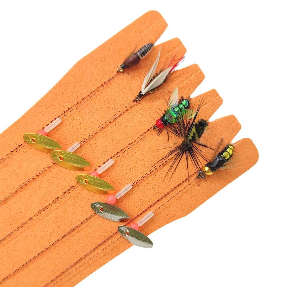 Nanas 5Pcs Umpan Pancing Perfect Decoy Bionic Fly Hook Mixed Insect Fly Hook