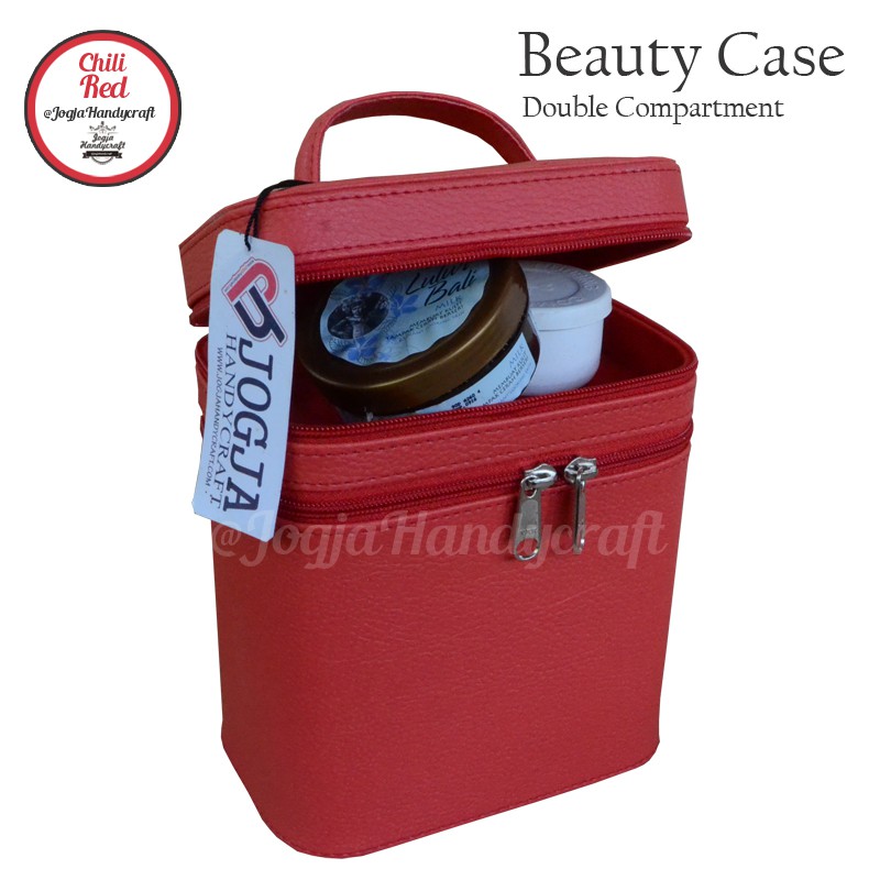 Full Red Make Up Case / Tas Tempat Kosmetik