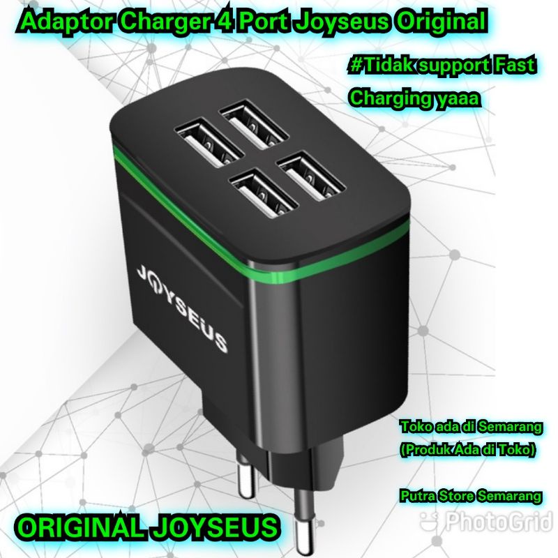 Adaptor charger 4 slot original Joyseus Kepala Cas 4 port Joyseus Original