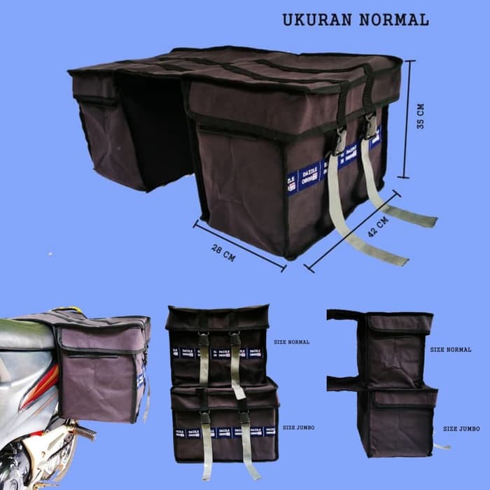 Tas motor sidebag tas kanvas ekpedisi tas pengantar paket tas barang angkutan laundry salesman dll