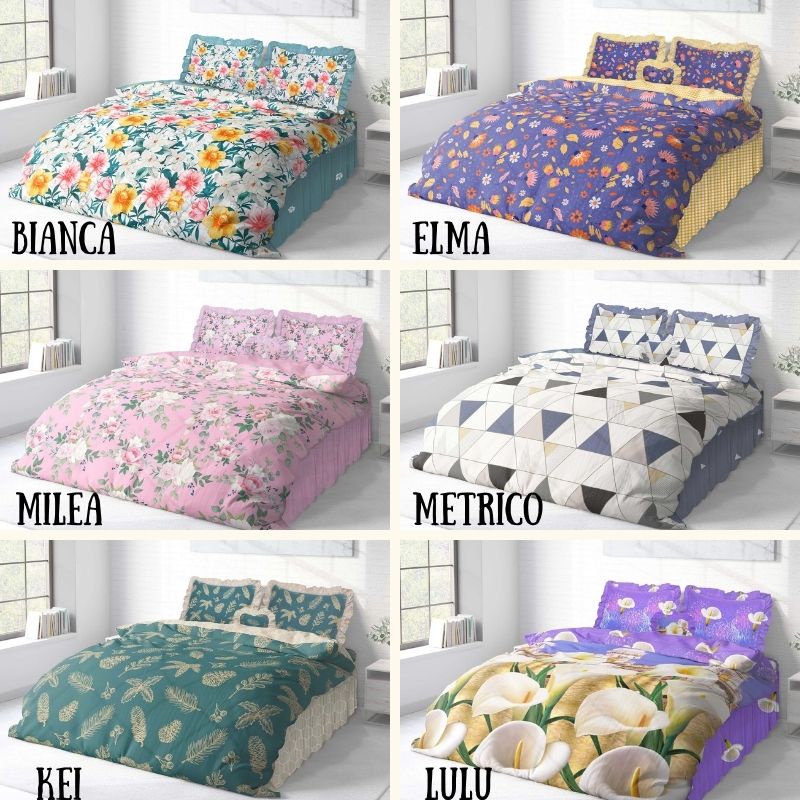 RC BEDCOVER CALIFORNIA BANYAK MOTIFNYA HARGA MURAH