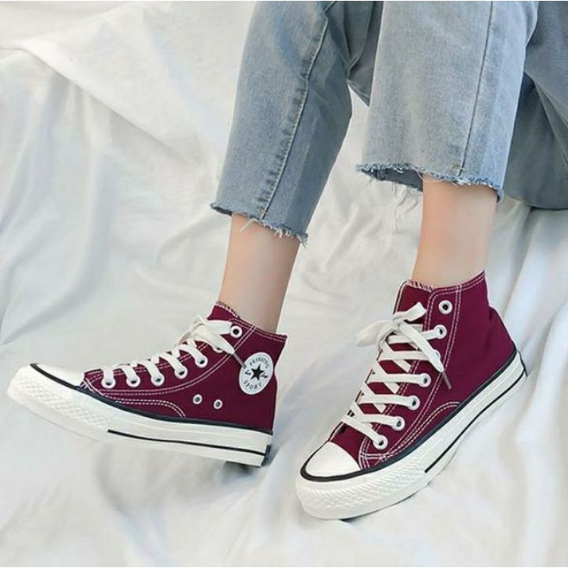 SEPATU SNEAKER HIGH TOP CANVAS 068890