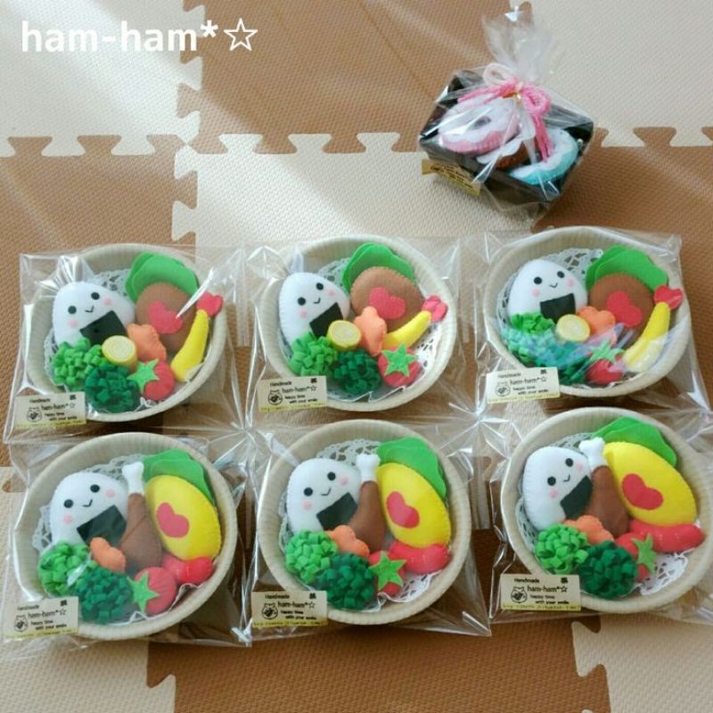 mainan anak/replika makanan/mainan flanel/mainan edukasi makanan mainan