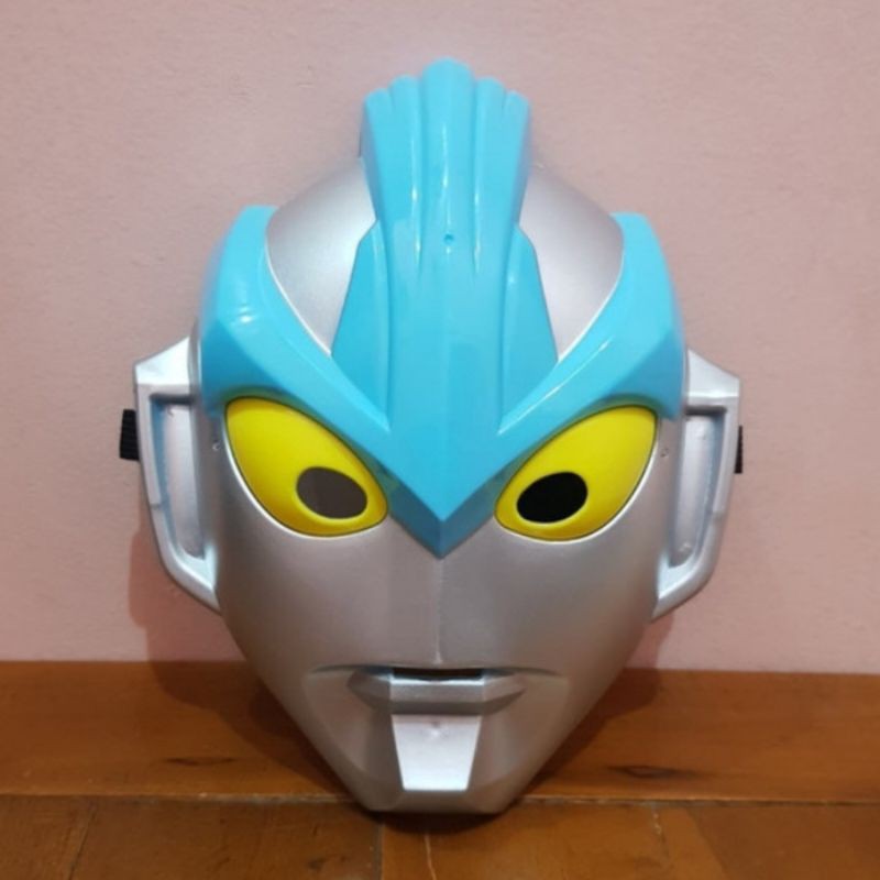 Mainan Topeng Ultraman Ada Lampu &amp; Suara Kostum Cosplay Ultramen Anak