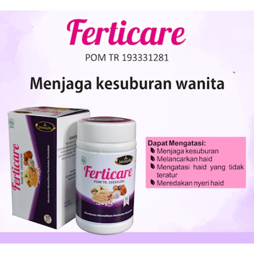 

FERTICARE Herbal Kesuburan Wanita Program Hamil Melancarkan Haid HERBAL ALAMI