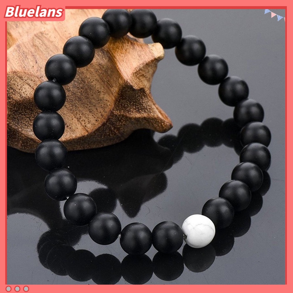 2pcs Gelang Panjang Desain Forever Ukuran 8mm Untuk Pasangan