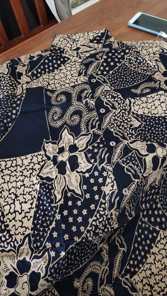 Denis Man Standar / Jumbo - Kemeja Batik Pri Lengan Pendek