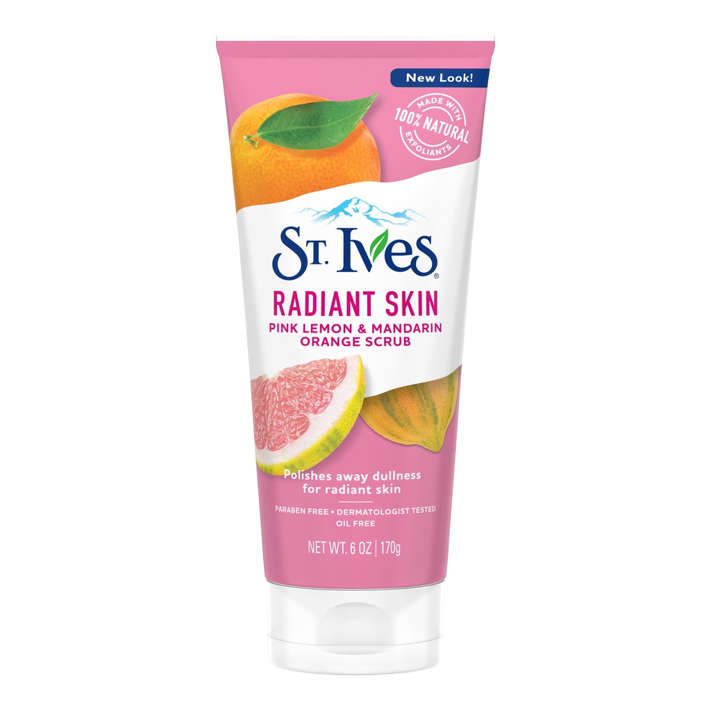 St. Ives Even &amp; Bright / Radiant Skin / Pink Lemon &amp; Mandarin Orange Scrub 170gr