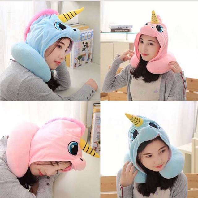 UNICORN NECK PILLOW / BANTAL LEHER UNICORN