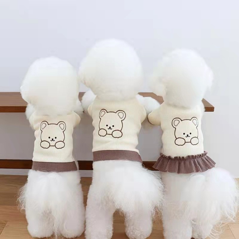 Kaos T-Shirt Motif Kartun Teddy Bear Untuk Anjing / Kucing