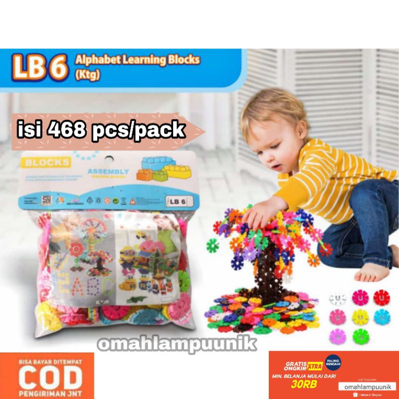 PUZZLE BLOCK BOMBIK ISI 468PCS MAINAN EDUKASI ANAK BALOK PUZZLE BOMBIK TAZOS
