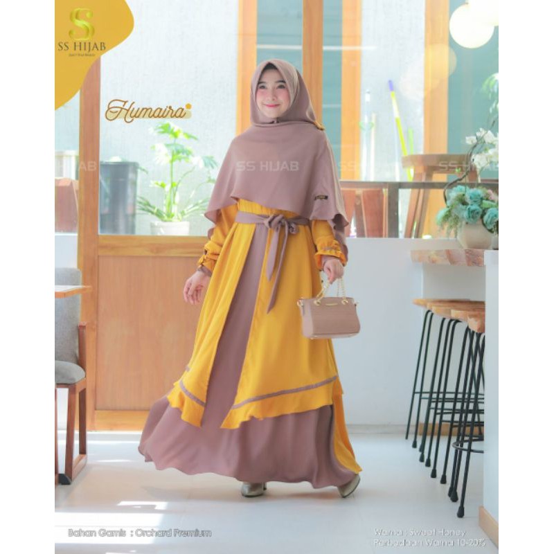 Humaira Set by SSHijab Gamis Syar'i Premium
