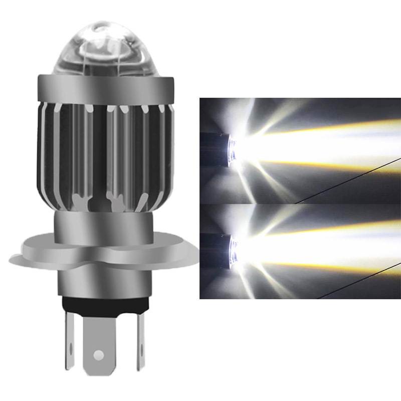 [1Pcs Motorcycle led bulb 12-80V electric car light] [Car LightBulb spotlight ultra-bright far and near beam]