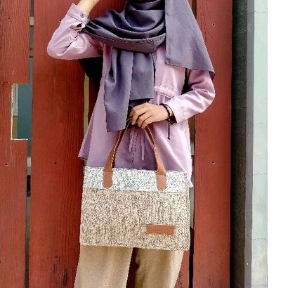 Tas Totebag|Handbag Bahan Kanvas by Fansweet