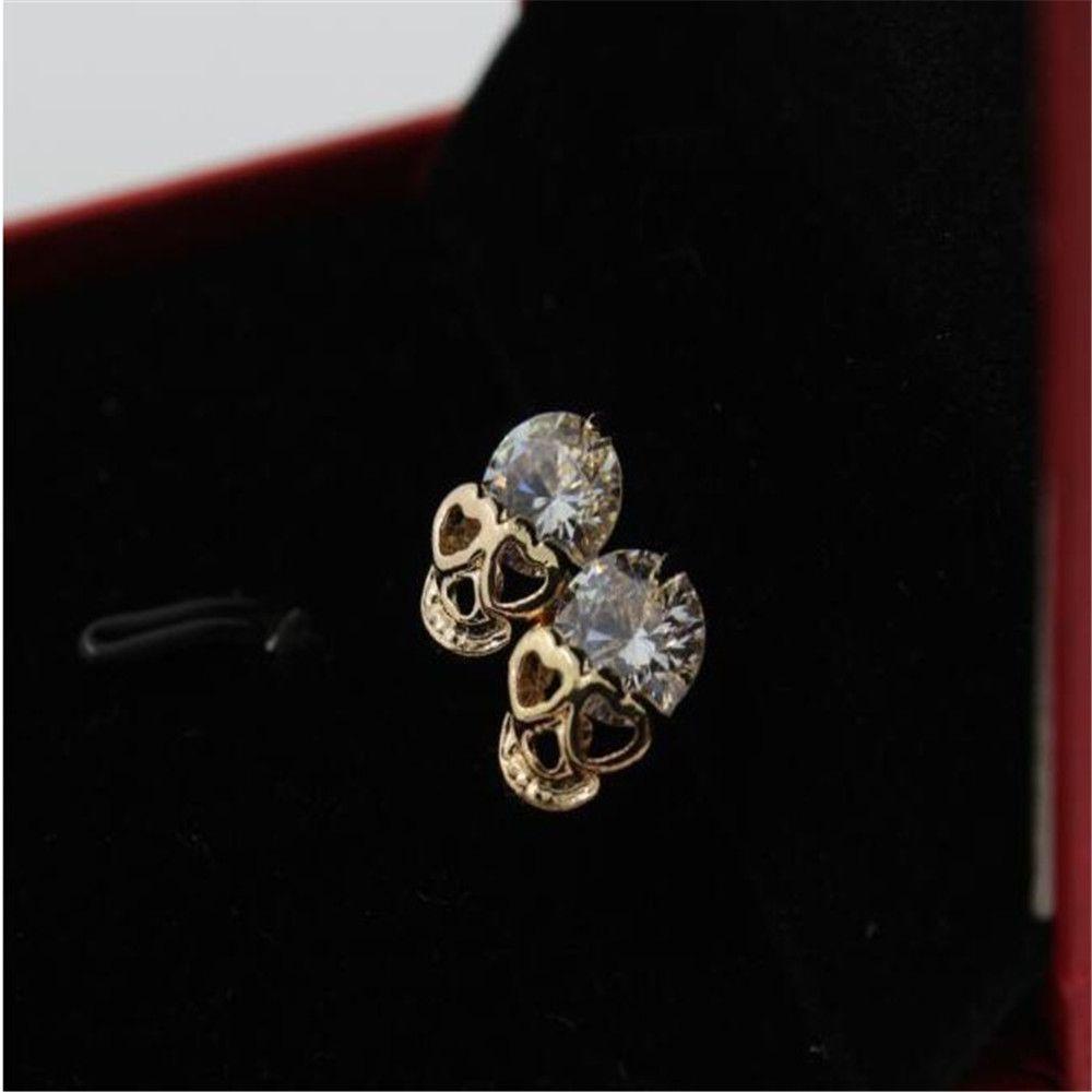 Solighter Stud Earring Hadiah Perhiasan Festival Tren Gaya Punk Bahan Alloy Halloween