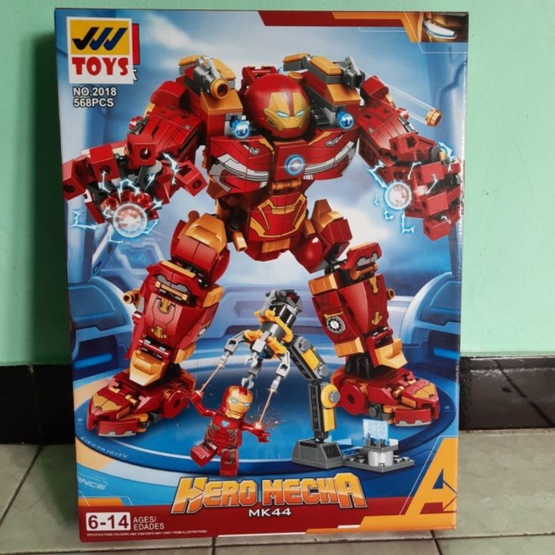 Lego Block Hulkbuster Iron Man Robot Hero Mecha MK 44